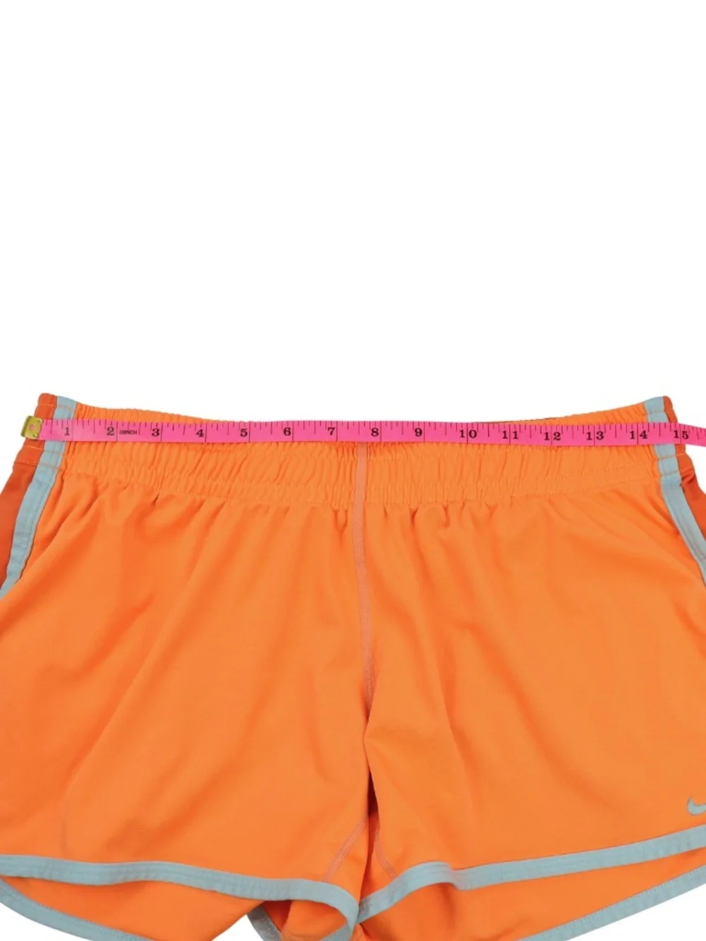 Nike Dri-FIT Neon Orange Running Shorts Size Medium Athletic Gym